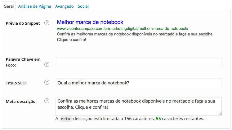 exemplo rankear conteudo google