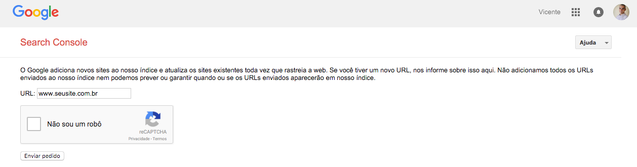 como indexar um site no google rapido