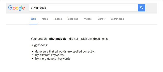 phylandocic-zero-results