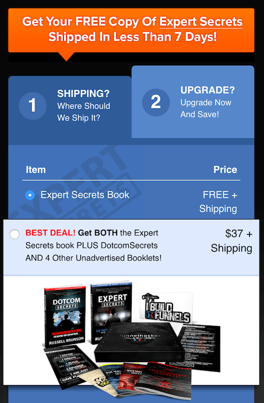 checkout expert secrets