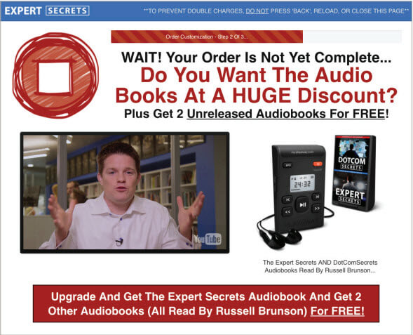 upsell expert secrets oto1